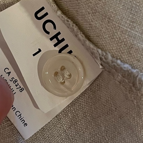 UCHUU MONTRÉAL – Asymmetrical Linen Shirt – Size 1 (Small) - Picture 9 of 11